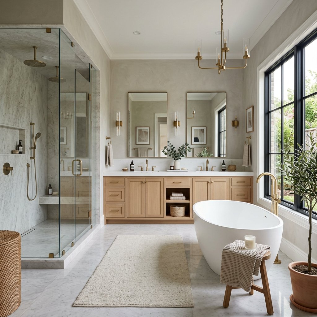 Luxury spa bathroom